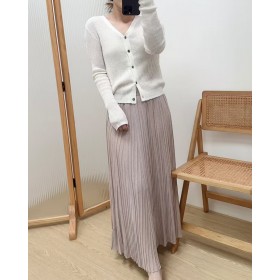 이탈리아 수입 테일사 플리츠 스커트